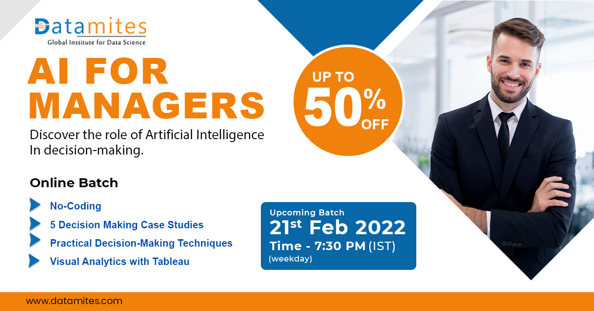 Artificial Intelligence For Managers - February'22, Online Event