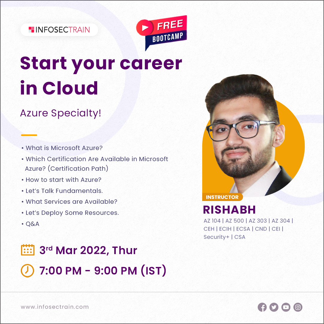 Free webinar on Start your career in Cloud -Azure Specialty!, Online Event