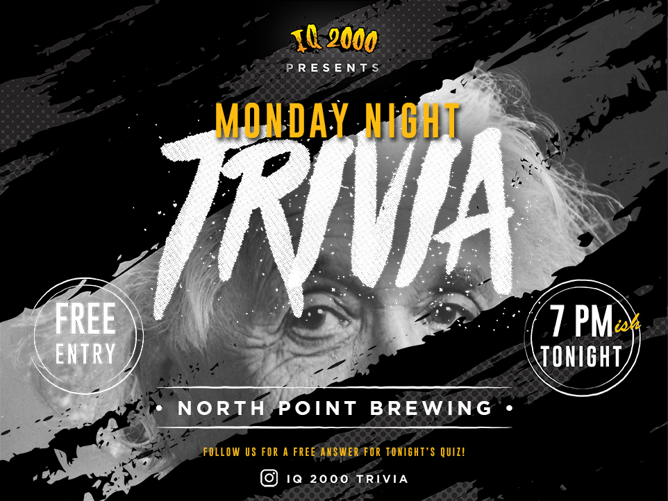 Monday Night Trivia at North Point Brewing, North Vancouver, British Columbia, Canada