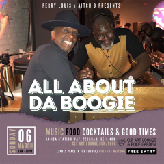 All About Da Boogie New Year Party with DJ's Perry Louis + Aitch B, Free Entry