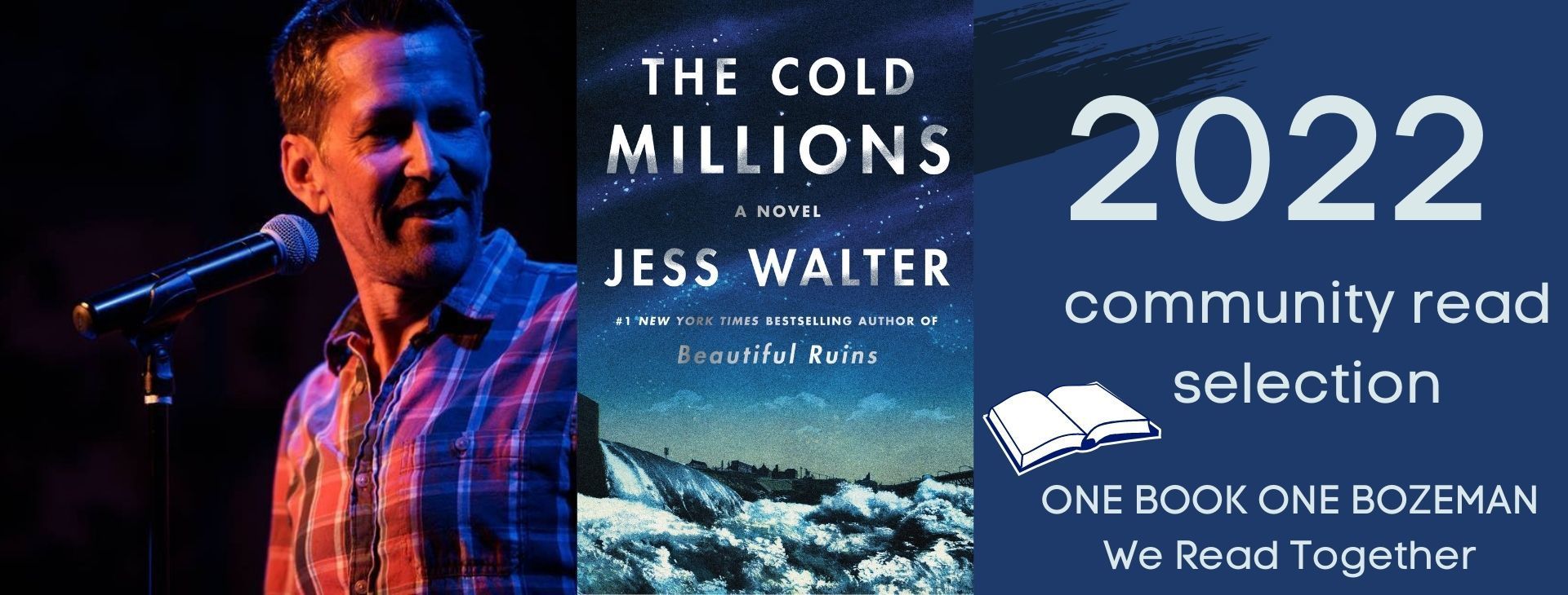 The Cold Millions by Jess Walter- Bozeman Public Library One Book One Bozeman 2022 Book Club meeting, Online Event