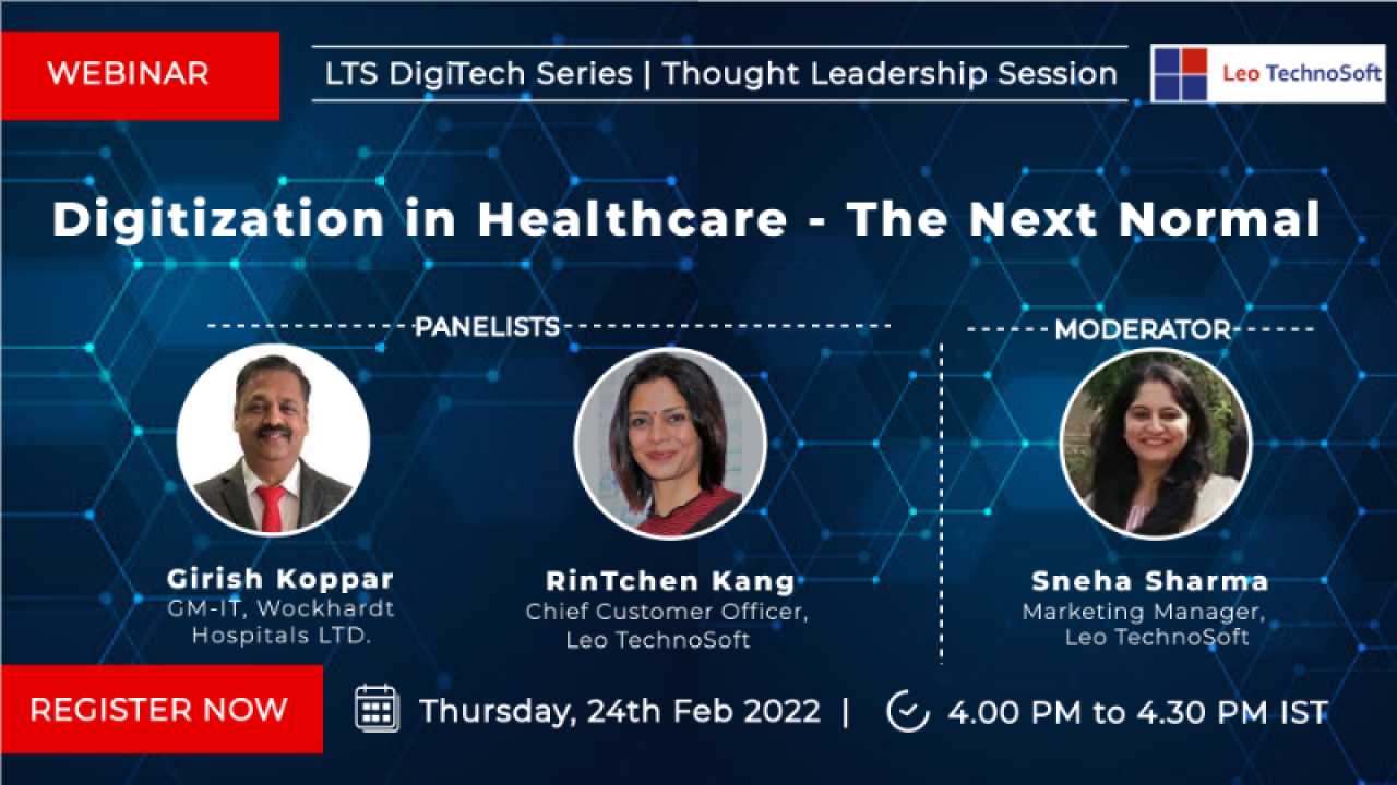 Digitization in Healthcare - The Next Normal, Online Event