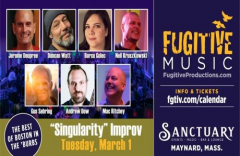The Singularity Concert Series: A Focus On Improvisational Music on 3/1/22 @ 7:30pm (Maynard, MA)