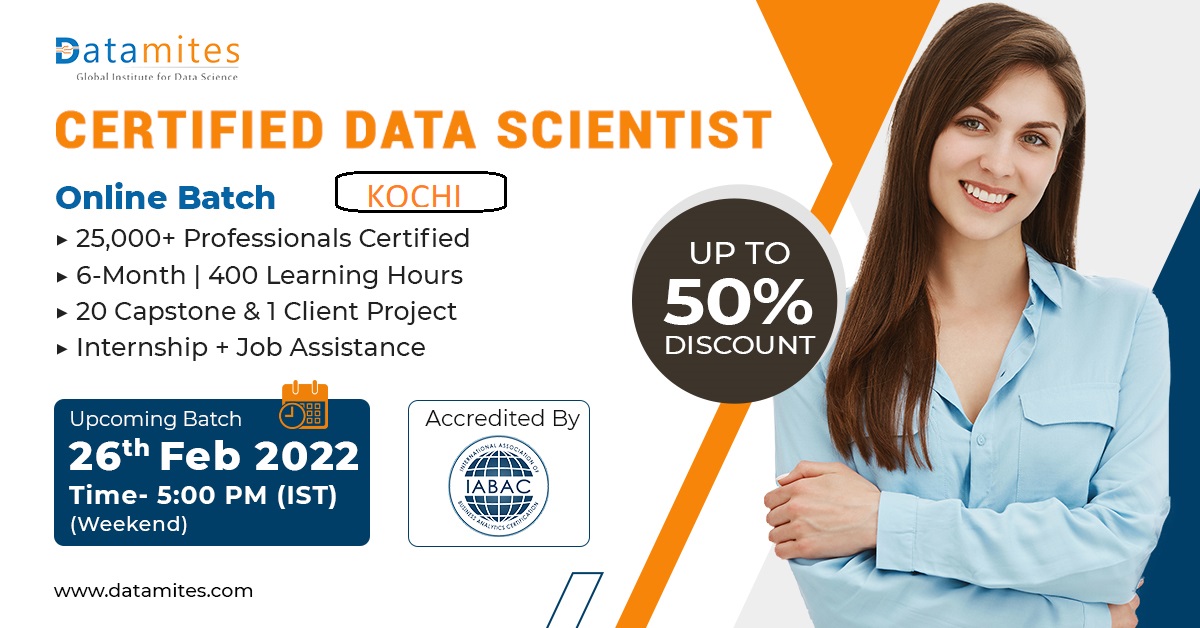 Data Science Course in Kochi - February'22, Online Event