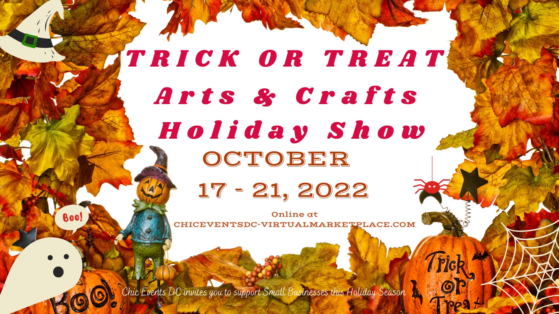 Trick or Treat Arts & Crafts Holiday Virtual Marketplace, Online Event