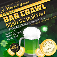 Chicago's Biggest Annual St. Patrick's Bar Crawl Party Day 1