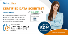 Data Science Course in Kolkata - March'22