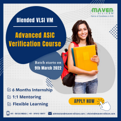 Blended Advanced ASIC Verification Course (Blended VLSI VM) – March 2022