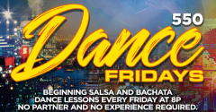 Dance Fridays - Live Salsa Band and Dancing with Orquesta Borinquen, Bachata, Beginning Dance Lesson