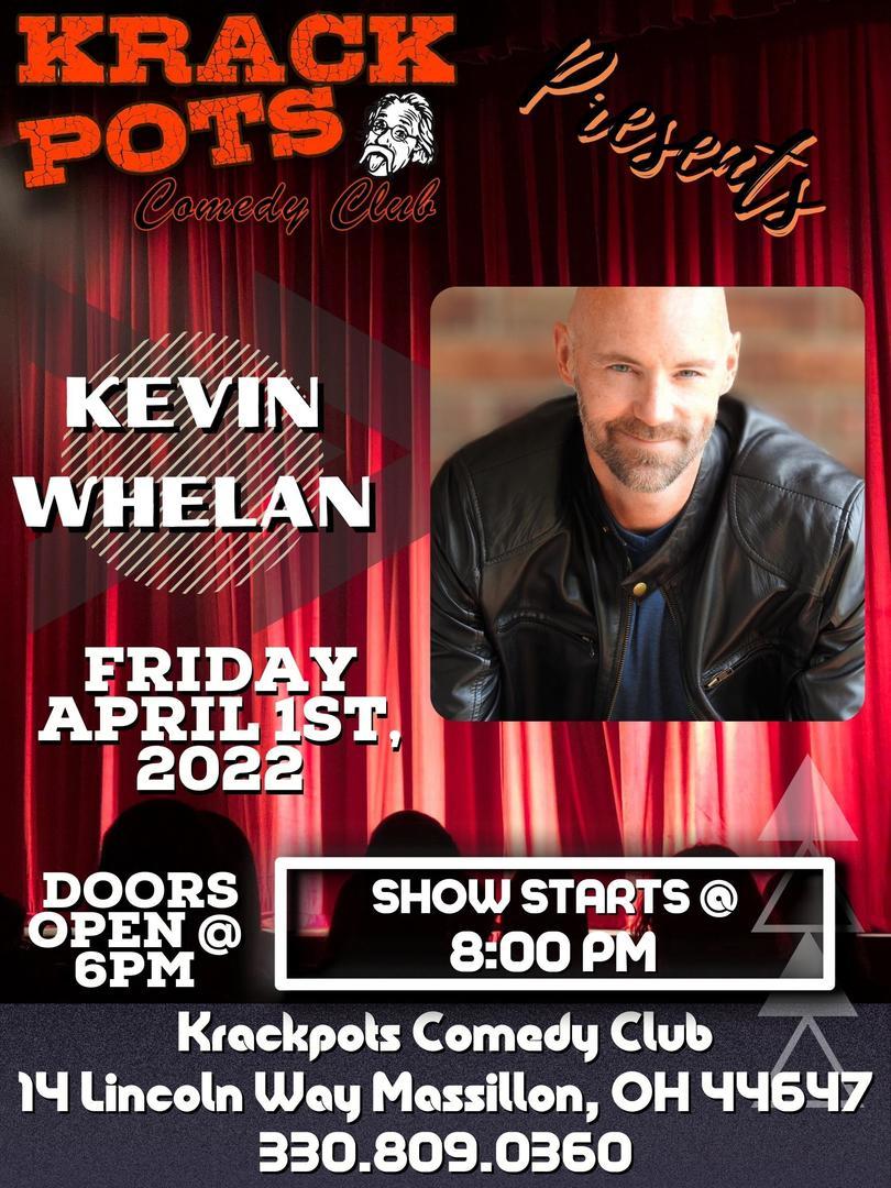Comedian Kevin Whelan at Krackpots Comedy Club, Massillon, Ohio, United States