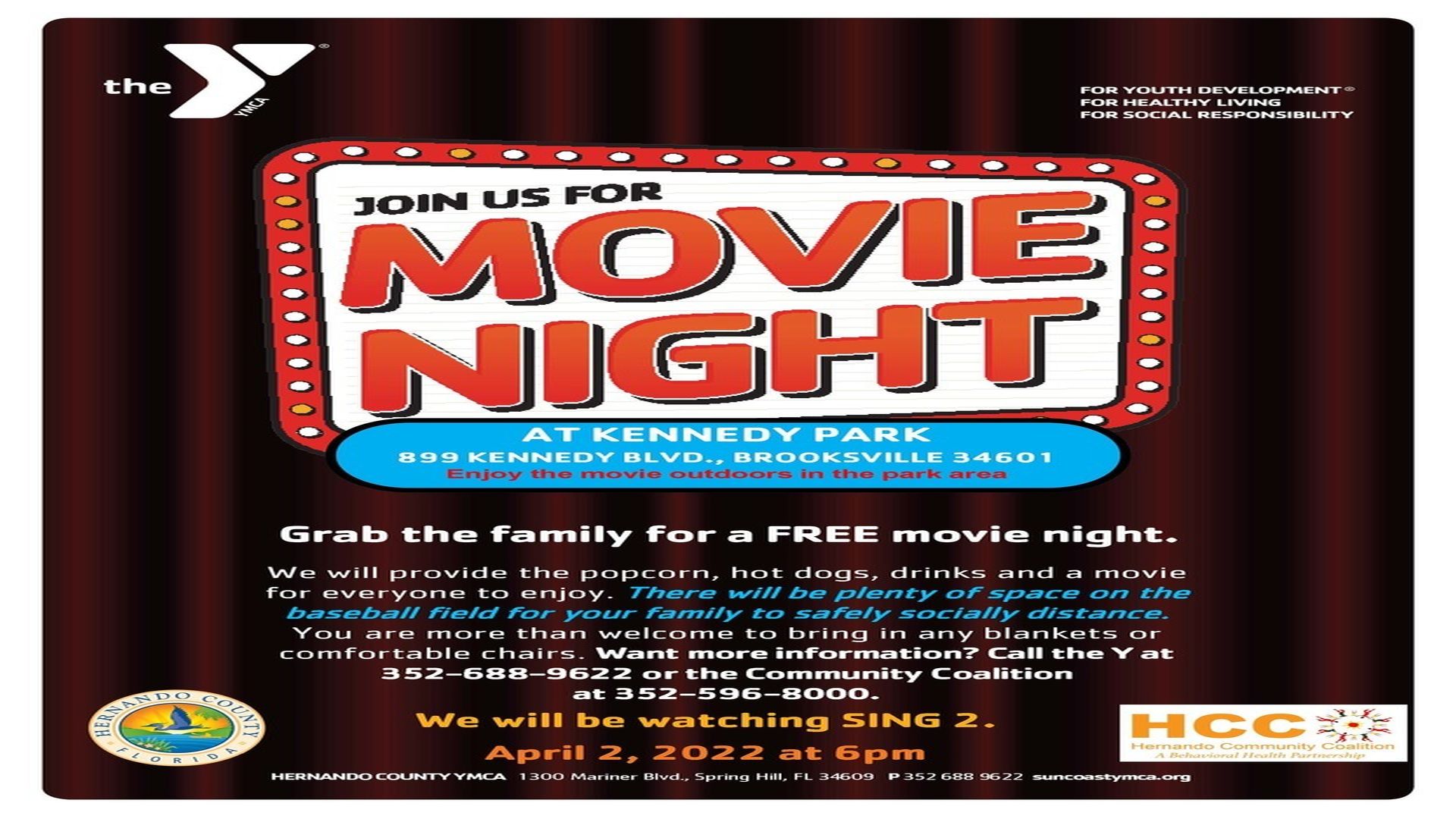 Outdoor Family Movie Night, Brooksville, Florida, United States