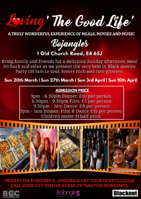 Loving the Good Life at Bojangles - a truly wonderful experience of meals, movies, and music., Chingford, London, United Kingdom