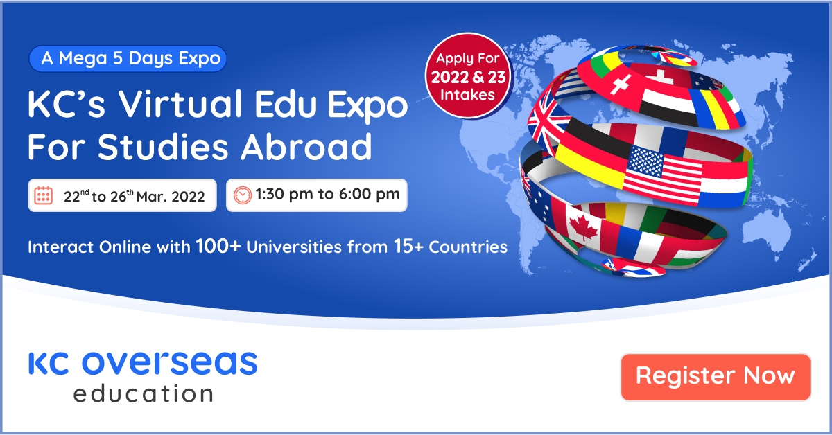 KC Virtual Edu Expo – 22nd to 26th March 2022, Online Event