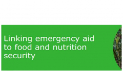 LINKING EMERGENCY AID TO FOOD AND NUTRITION SECURITY TRAINING