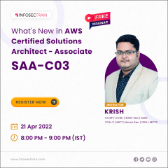 Free webinar on Whats New in AWS Certified Solutions Architect -Associate (SAA-C03)