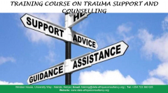 TRAINING COURSE ON TRAUMA SUPPORT AND COUNSELLING