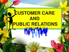 TRAINING COURSE ON CUSTOMER CARE AND PUBLIC RELATIONS