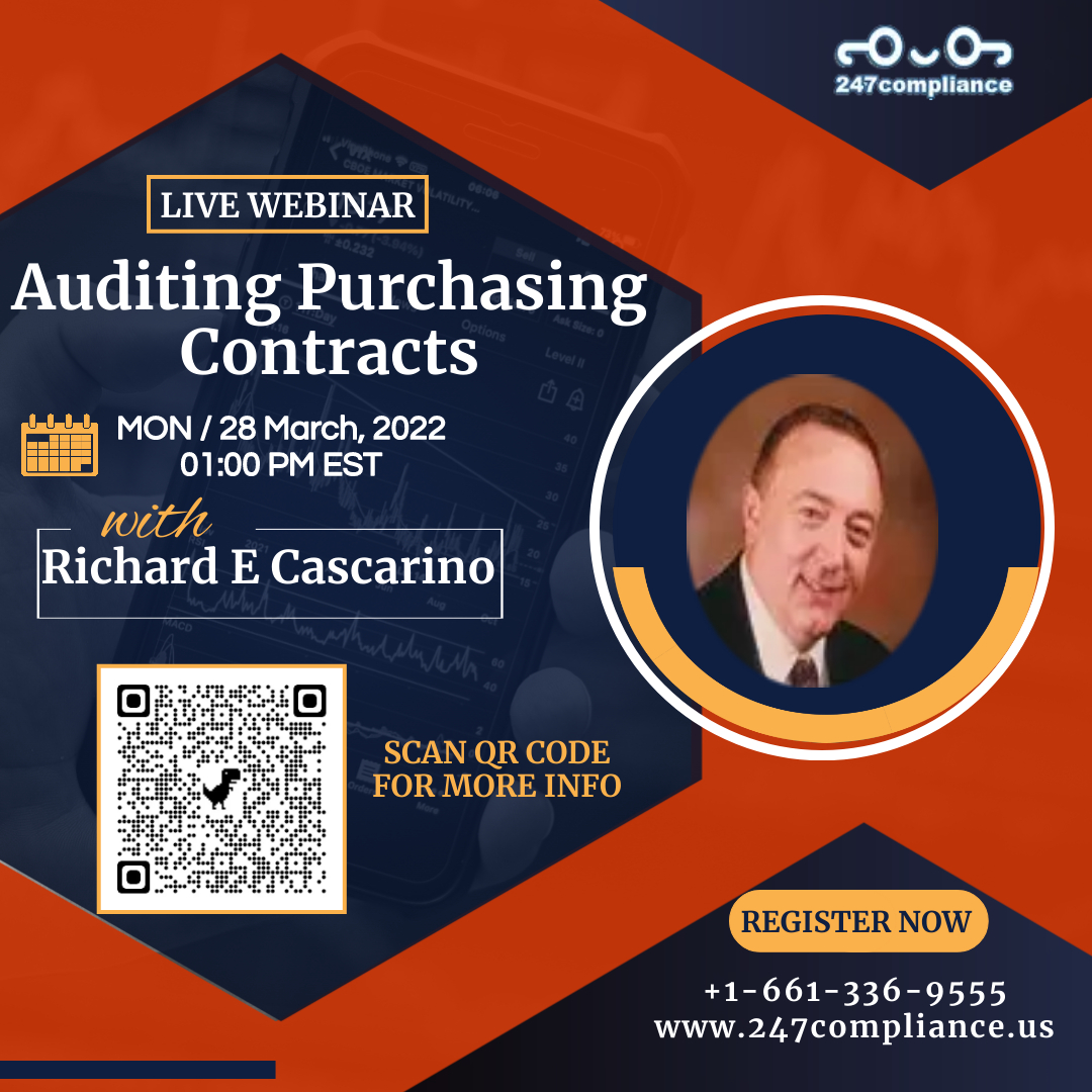 Auditing Purchasing Contracts, Online Event