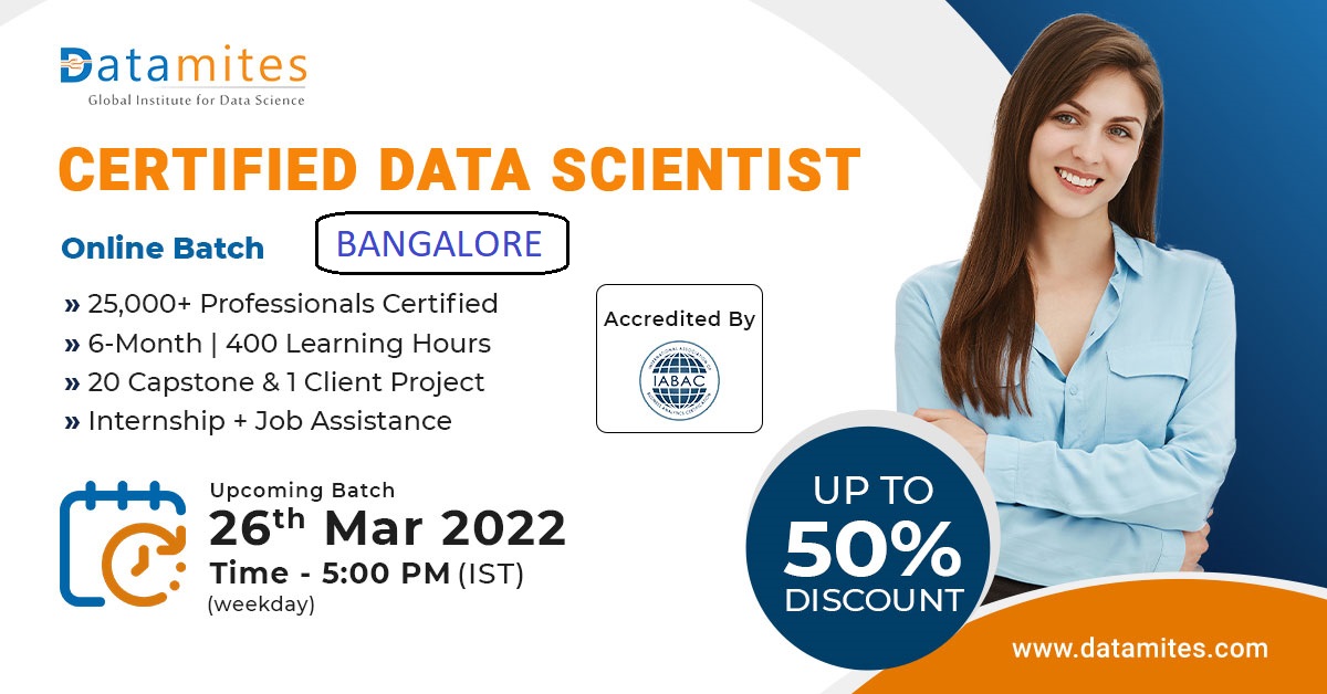 Data Science Course in Bangalore - March '22, Online Event