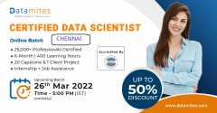 Data Science Course in Chennai - March'22
