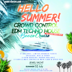 Sunday Sunset Crowd Control Edm House Jewel Yacht Party Skyport Marina 2022