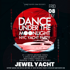 NYC Dance under the Moonlight Jewel Yacht Midnight Friday Party 2022