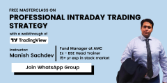 Professional Intraday and Swing Trading Strategies with Manish Sachdev