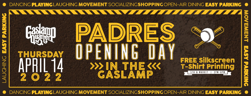Padres Opening Day in the Gaslamp, San Diego, California, United States