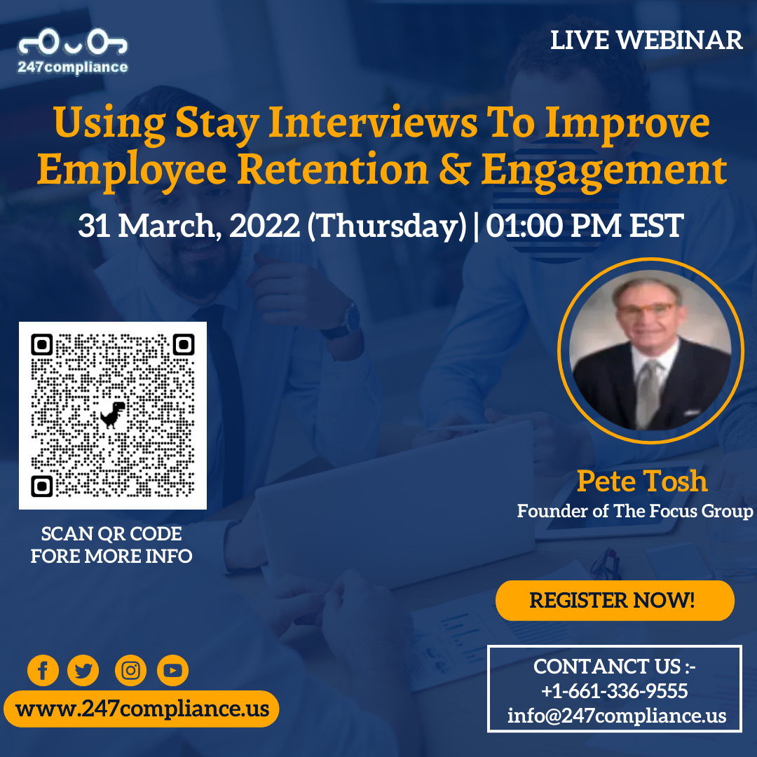 Using Stay Interviews To Improve Employee Retention & Engagement, Online Event