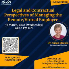 Legal and Contractual Perspectives of Managing the Remote/Virtual Employee