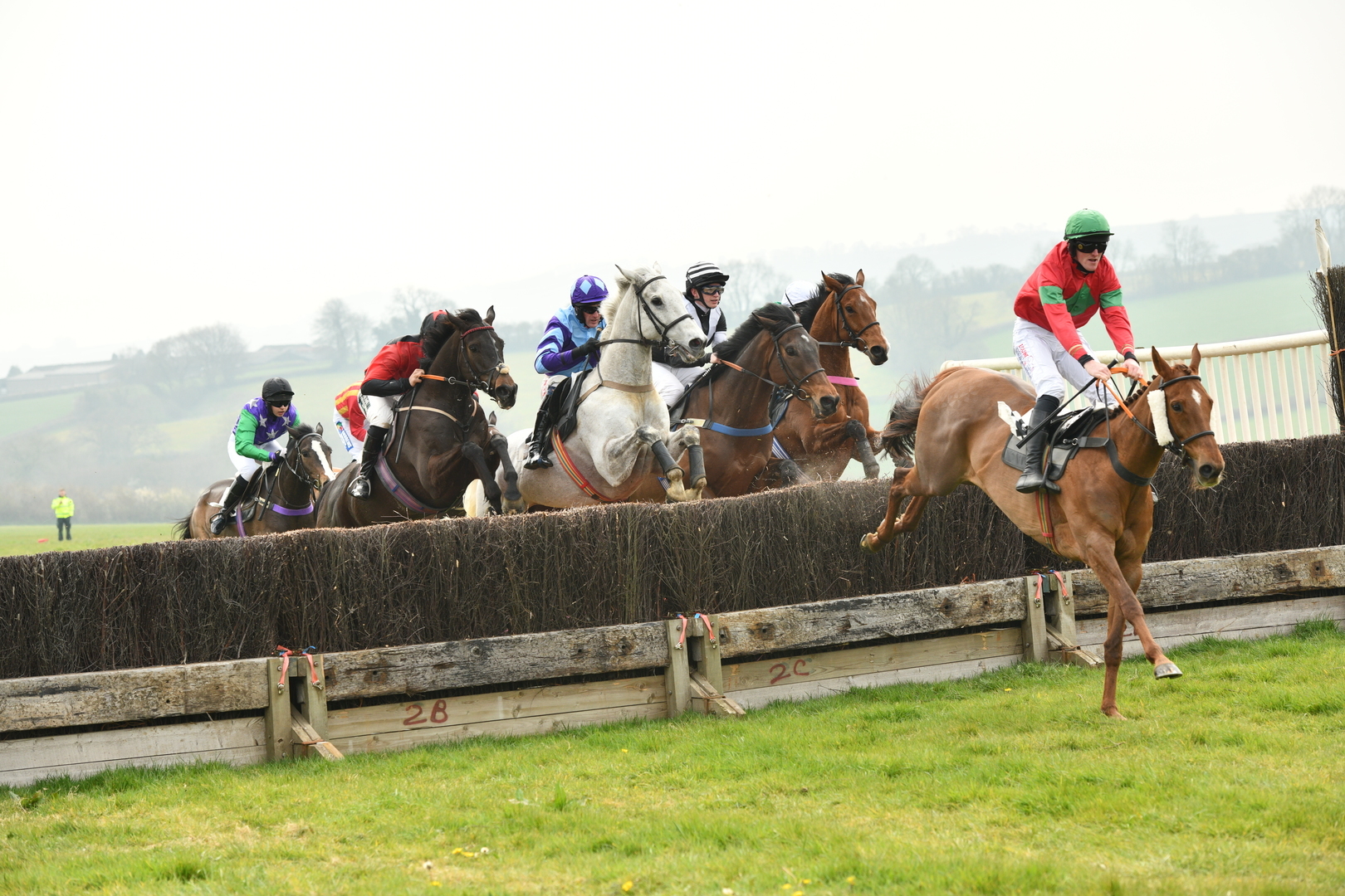 Cotley Point to Point Horse Racing, Somerset, United Kingdom