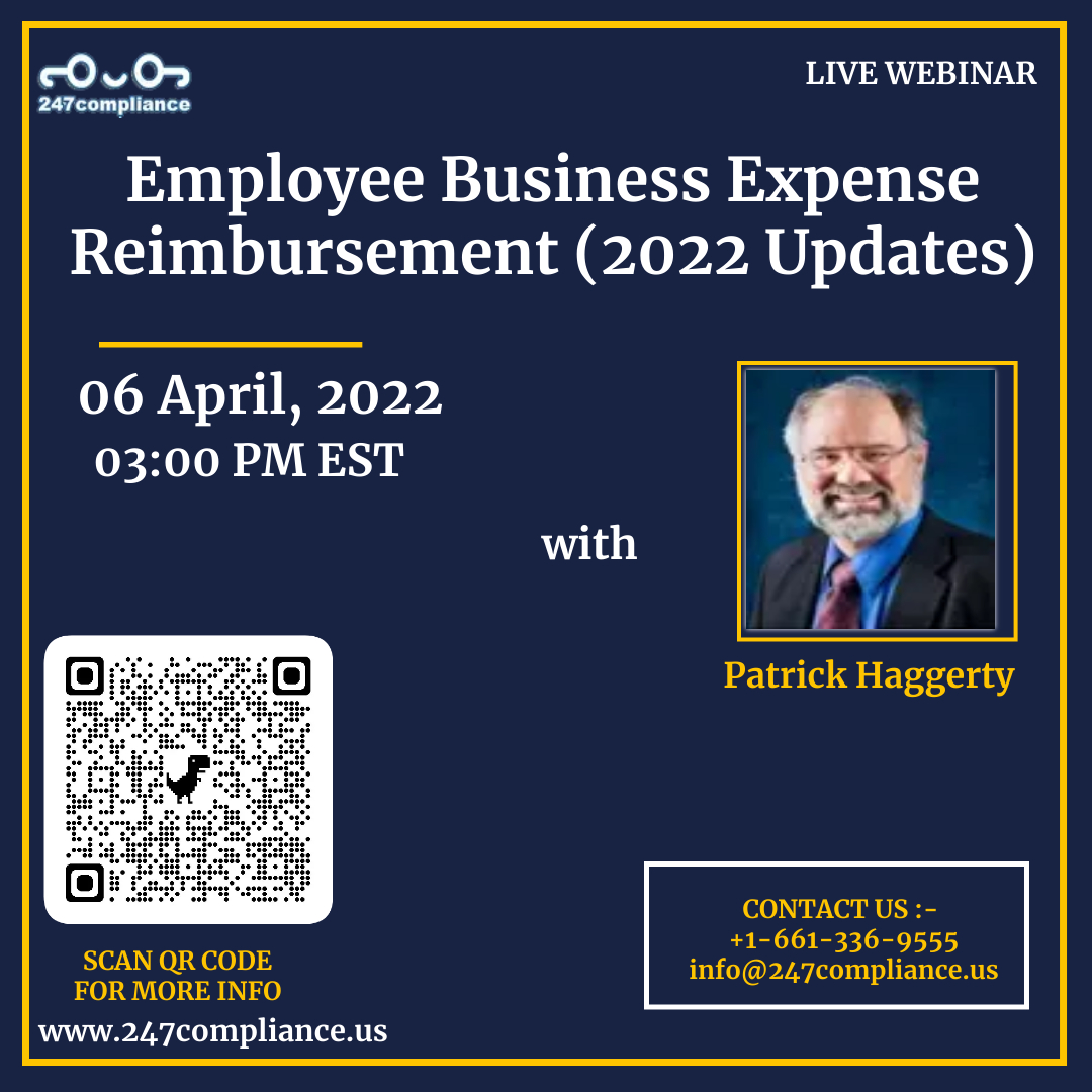 Employee Business Expense Reimbursement (2022 Updates), Online Event