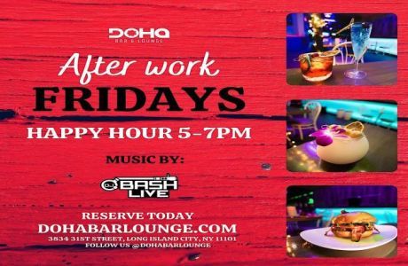 Friday Night Dinner at Doha Bar and Lounge in Astoria, NY, Queens, New York, United States