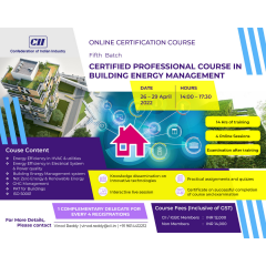 Online Certified Professional Course in Building Energy Management