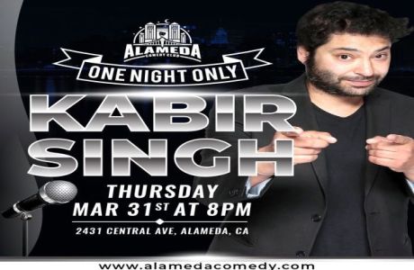 Kabir Singh at the Alameda Comedy Club - March 31, 2022, Alameda, California, United States