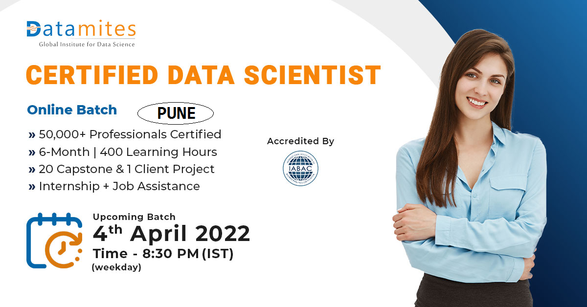 Data Science Course in Pune - April'22, Online Event