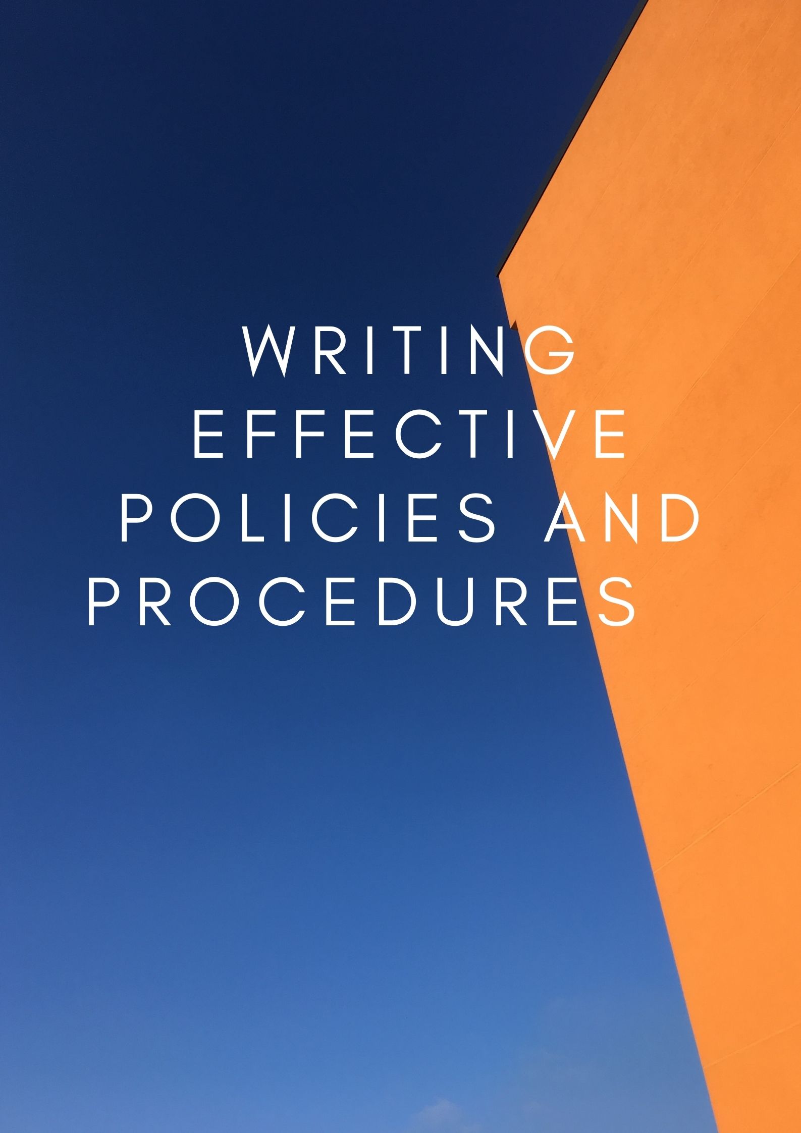 WORKSHOP ON WRITING EFFECTIVE POLICIES AND PROCEDURES, Istanbul, İstanbul, Turkey