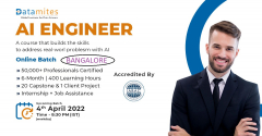 Artificial Intelligence Engineer Training in Bangalore - April'22