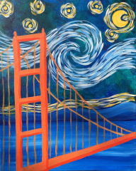 $42 In-Studio Paint and Sip: Starry Night Over the Gate