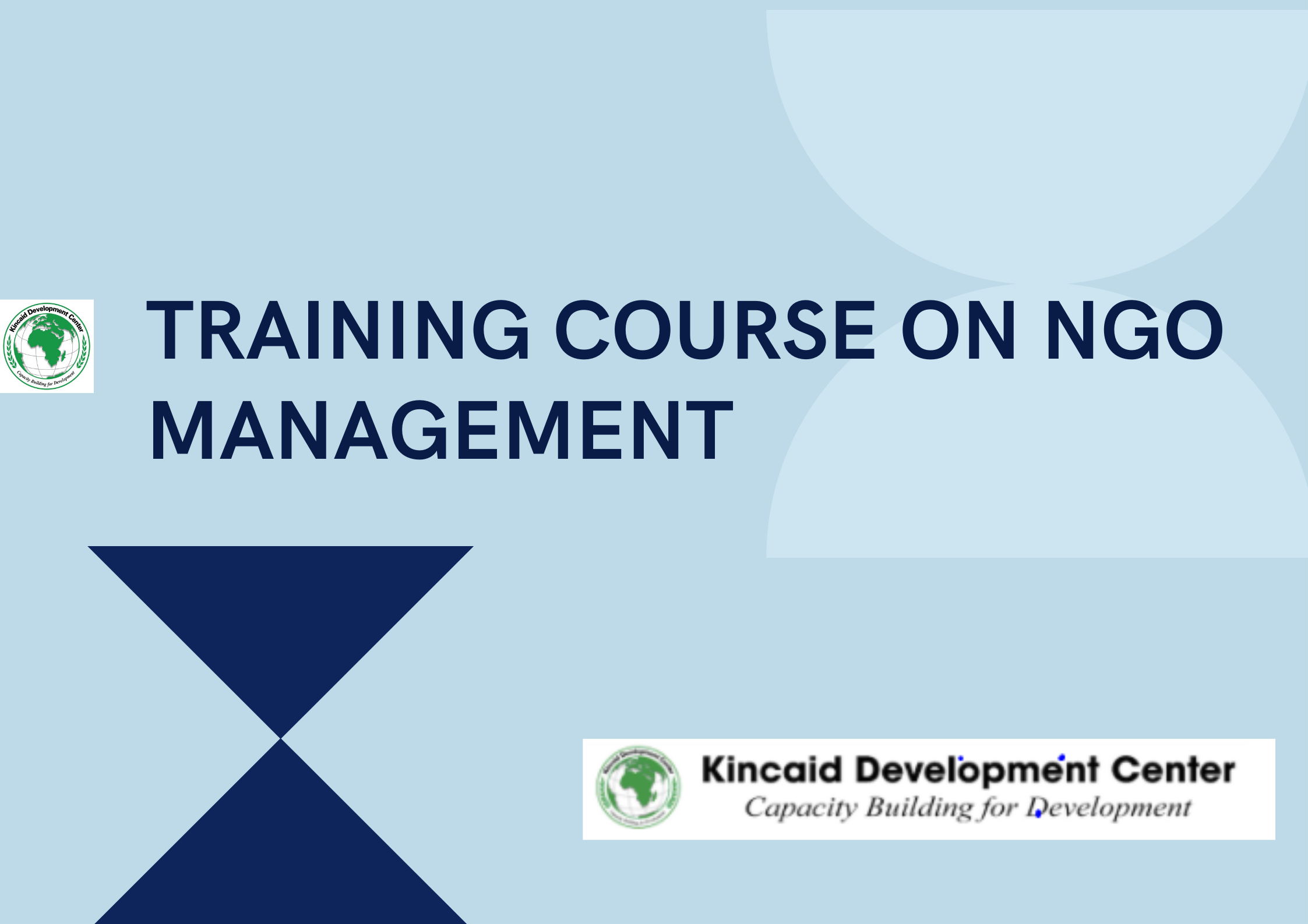 TRAINING COURSE ON NGO MANAGEMENT, Nairobi, Kenya