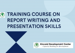 TRAINING COURSE ON REPORT WRITING AND PRESENTATION SKILLS