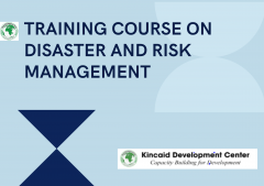TRAINING COURSE ON DISASTER AND RISK MANAGEMENT