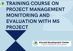 TRAINING COURSE ON PROJECT MANAGEMENT MONITORING AND EVALUATION WITH MS PROJECT