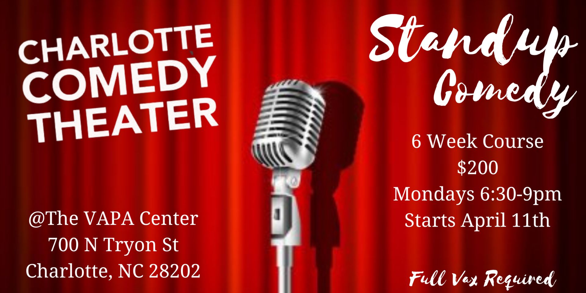 Intro to Standup Comedy, Charlotte, North Carolina, United States