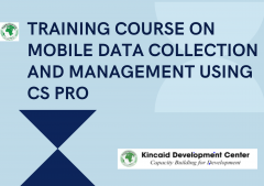 TRAINING COURSE ON MOBILE DATA COLLECTION AND MANAGEMENT USING CS PRO