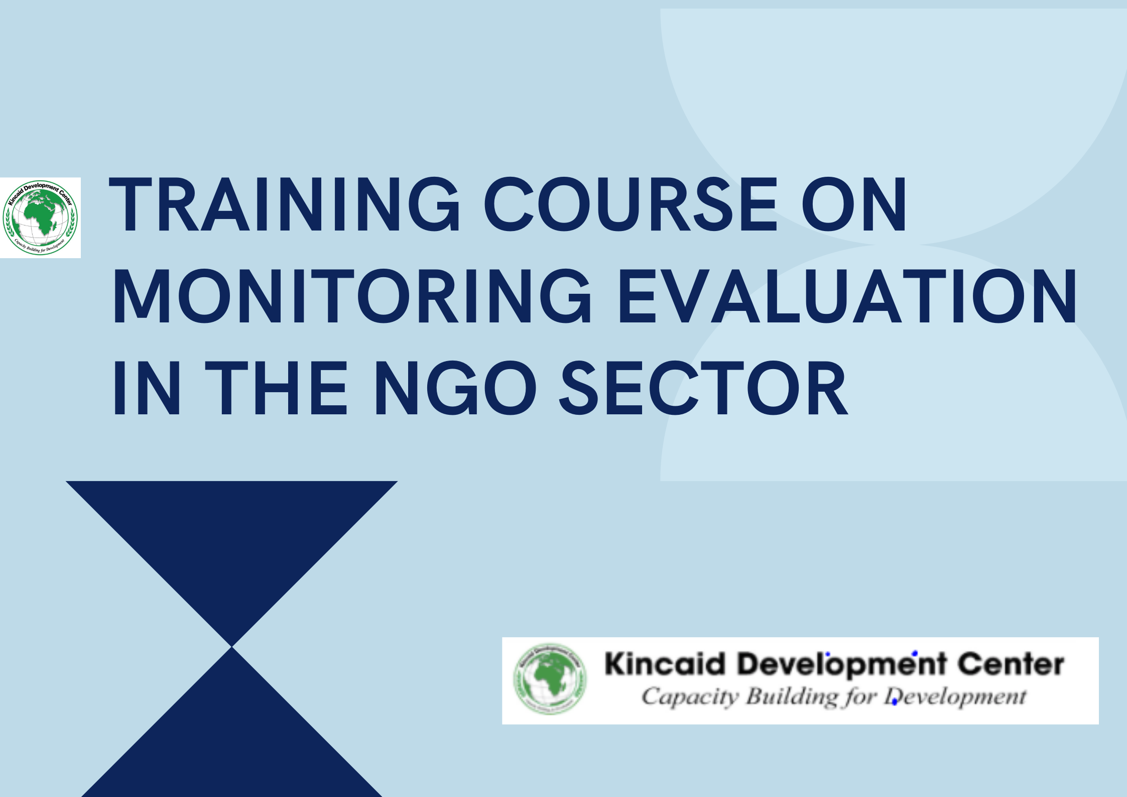 TRAINING COURSE ON MONITORING EVALUATION IN THE NGO SECTOR, Nairobi, Kenya
