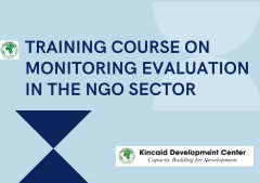 TRAINING COURSE ON MONITORING EVALUATION IN THE NGO SECTOR