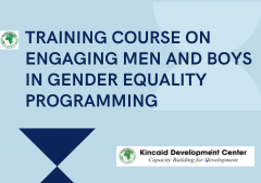 TRAINING COURSE ON ENGAGING MEN AND BOYS IN GENDER EQUALITY PROGRAMMING