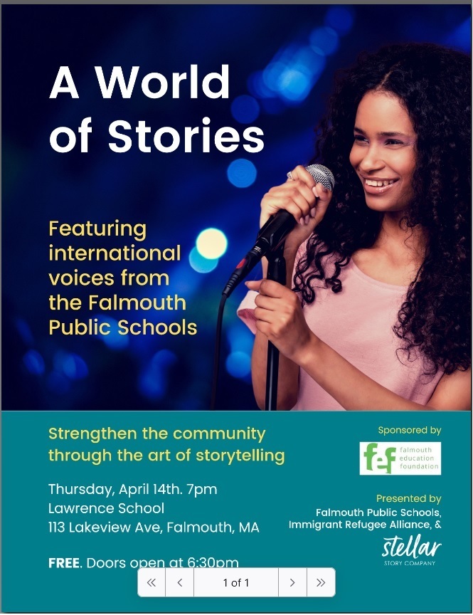 A World of Stories: Live storytelling Showcase, Falmouth, Massachusetts, United States