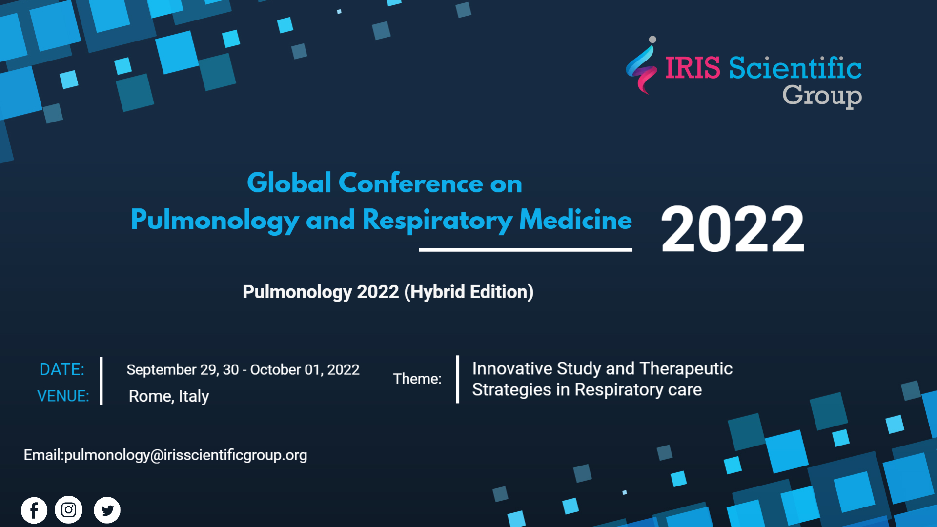 Global Conference on Pulmonology and Respiratory Medicine [Hybrid Edition], Rome, Italy